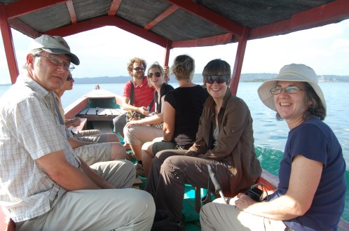 boat ride on lake Petén