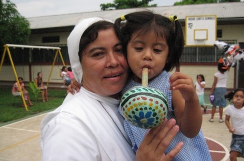A worker in the orphanage